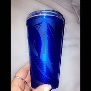 Blue Starbucks cup